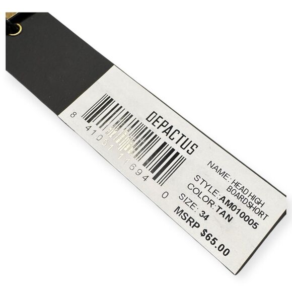 Depactus Head High Board Shorts Waist 34” Multi Color 4 Way Stretch Beach Wear - Picture 6 of 7